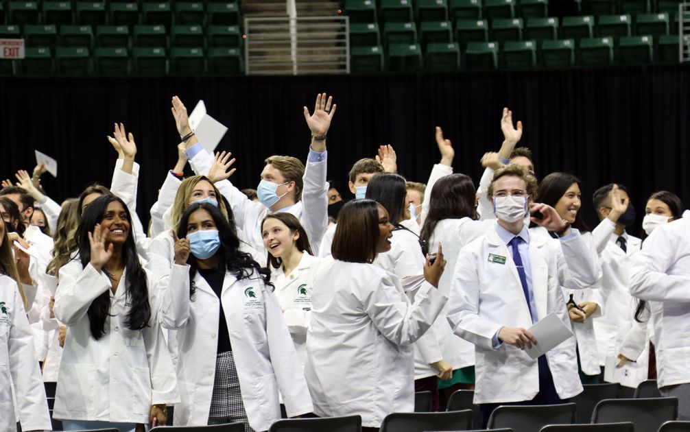 Classes of 2024 and 2025 celebrate milestone at Convocation and White Coat Ceremonies MSU